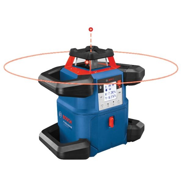 Bosch 18V REVOLVE4000 Connected Self-Leveling Horizontal/Vertical Rotary Laser with (1) CORE18V 4.0 Ah Compact Battery, 0601061F10