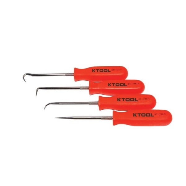 K Tool International Pick Set 4 pieces Neon Orange, KTI70070