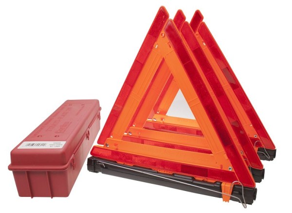 C.H. Hanson Highway Warning Kit-(3)17" Triangles with Case, 55600
