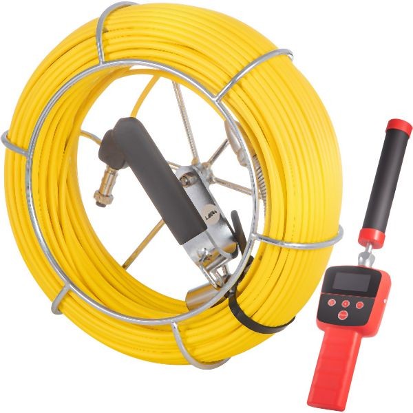 VEVOR 512HZ Pipe Locator Pipe Sewer Inspection 7" Sewer Camera with 100ft Cable, GDK100FT7110V0KOSV1