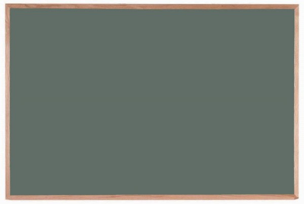AARCO Porcelain on Steel Chalkboard, 48" x 72", Red Oak Frame, OS4872S