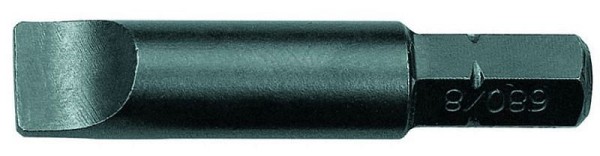 GEDORE 680 7 S-010 Screwdriver bit 1/4", Value pack for slotted head screws, 6538020