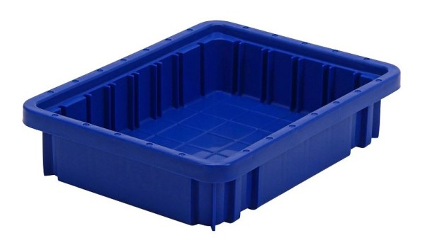 Quantum Storage Systems Dividable Grid Container, 11-7/8x8-1/4x2-1/2", blue, Quantity: 20 pieces, DG91025BL