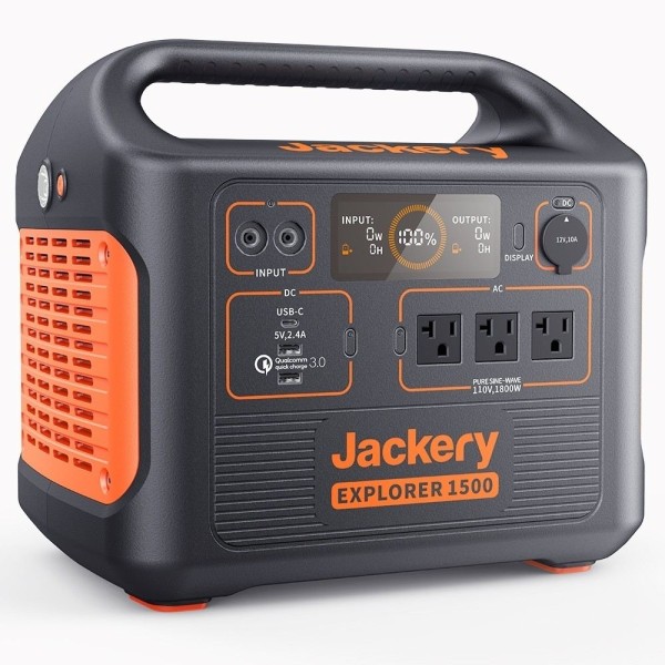 Jackery Explorer 1500 Portable Power Station For Outdoors, G1488A1800AH