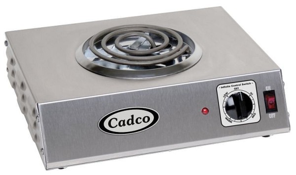 Cadco Single Hot Plate, 6" Coiled Burner, CSR-1T