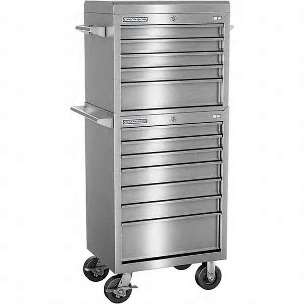 Champion Tool Storage FMPro SST 27"Wide, 20"Deep, 3600 lb, 12 Drawers Top Chest/Cabinet, Casters, FMPS2712RC
