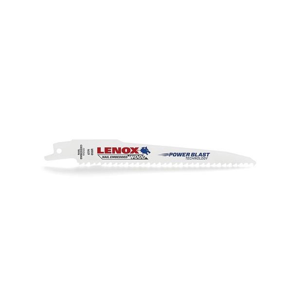 LENOX Reciprocating Saw Blade, B656R 6" x 3/4" x 050" x 6, 25 Pack, 20530B656R