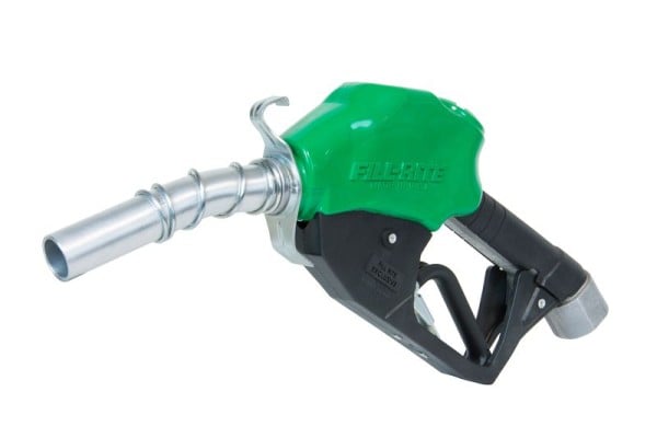 Fill-Rite Automatic Shut-Off Nozzle with Green Boot, 1" Inlet, N100DAU12G