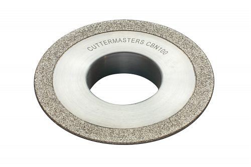 Cuttermasters Plated Rim Wheel for End Mill Ends, CBN for HSS, CM-RWC100