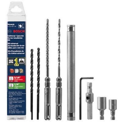 Bosch 9 pieces Universal Concrete Screw Kit, 2610059726