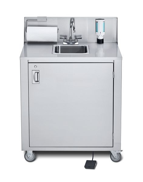 Crown Verity Single Stainless Handwashing Sink, Cold Water Unit, CV-PHS-1C