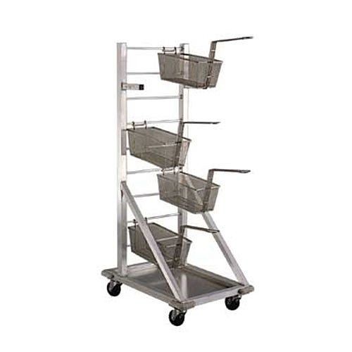 New Age Industrial Fry Basket Rack, 18"W x 27"L x 52-1/2"H, Accommodates Approximately 18 Fry Baskets, 1210