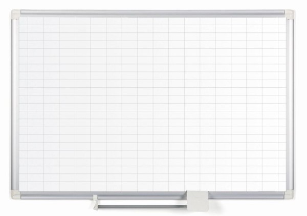 MasterVision Magnetic Steel Dry-Erase Planning Board, Size: 1" X 2" Grid, Size: 24" X 36", MA0392830