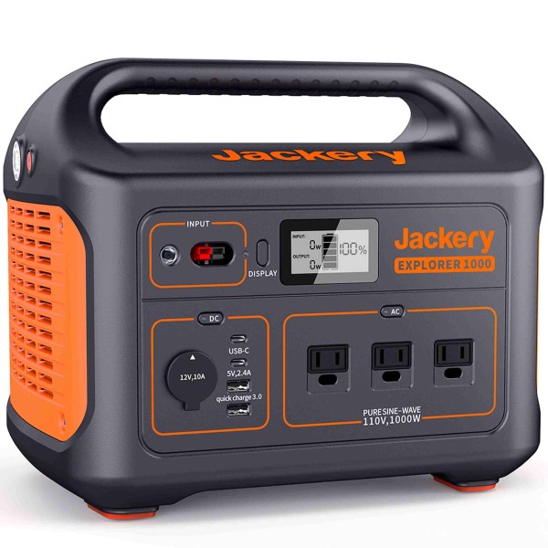 Jackery Explorer 1000 Portable Power Station For Outdoors, G1000A1000AH