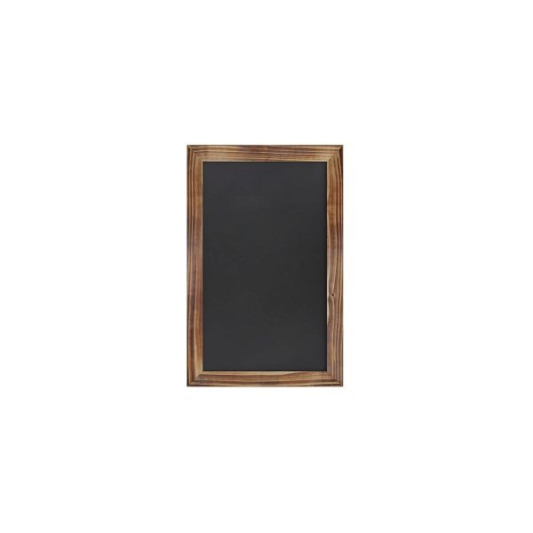Flash Furniture Canterbury 11" x 17" Torched Wood Wall Mount Magnetic Chalkboard Sign, for Home, School, Business, Set of 10, 10-HGWA-GDIS-CRE8-762315-GG