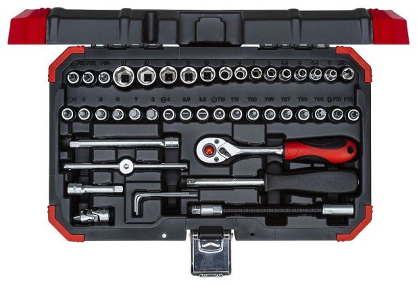 GEDORE red R49003046 Socket set 1/4" 46 pieces, 3300052
