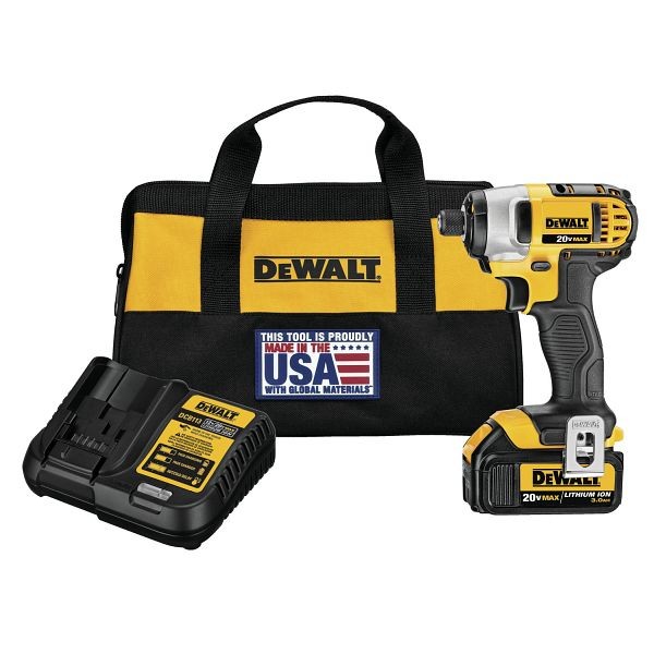 DeWalt 20V Max 1/4" Variable Speed Cordless Impact Driver (1-Battery Included and Charger Included), DCF885L1