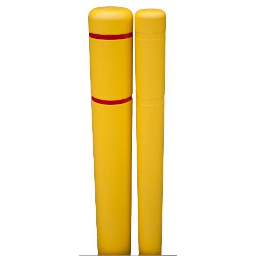 ENPAC 11" x 60" Bollard Cover, Yellow with Red Reflective Tape, 791160YR