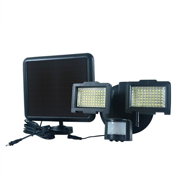 Nature Power 120 Integrated LED Dual Head Solar Motion Activated Security Light, 23401