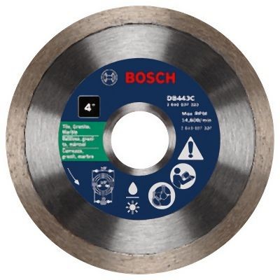 Bosch 4 Inches Premium Continuous Rim Diamond Blade for Clean Cuts, 2610037323