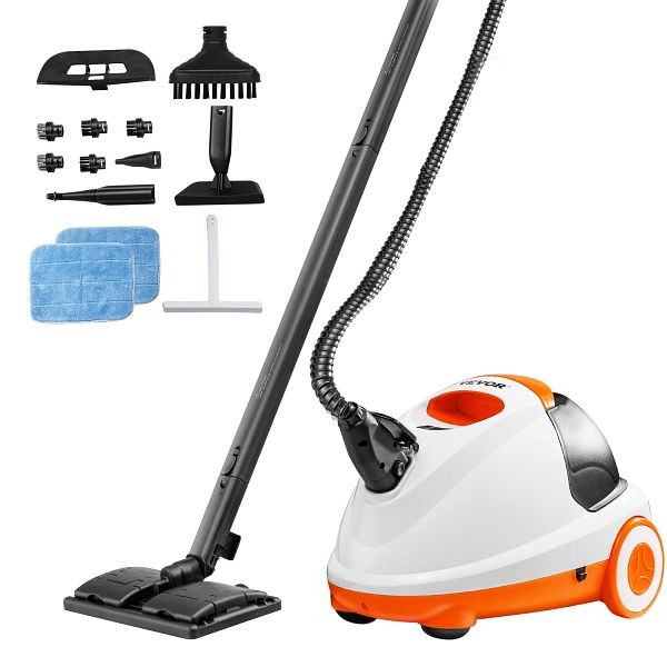 VEVOR Steam Cleaner, 23 Pieces Accessories, 2.5L Tank for Floors Upholstery Cars, SRSG8525L1810EHD6V1