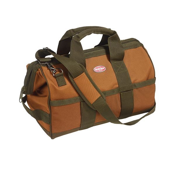 Bucket Boss Gatemouth 16 in. Tool Bag in Brown, Quantity: 6 cases, 60016