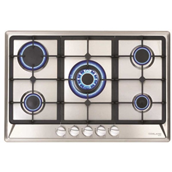 GASLAND 30" Built-In Gas Stove, Natural Gas Cooktop in Stainless Steel with 5 Sealed Burners, GH77SF