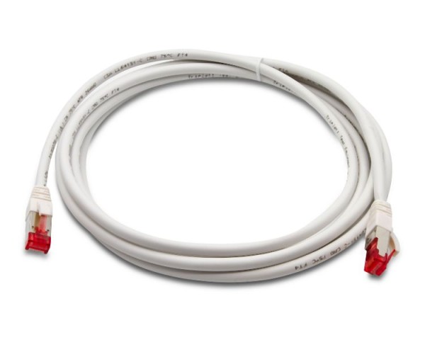 Triplett CAT 6A 10GBPS Professional Grade, SSTP 26AWG Patch Cable 10' White, CAT6A-10WH