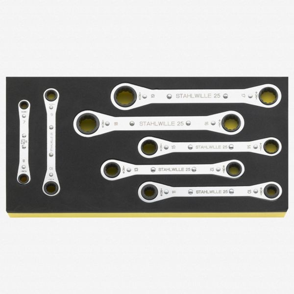Stahlwille TCS 25/7 Ratchet ring Spanner 7 pieces, ST96838751