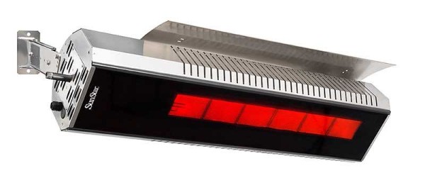 SunStar GLASS Infrared Patio Heater Marine Grade - Natural - 35000 BTU, SGL35-N7-MG, 44629000