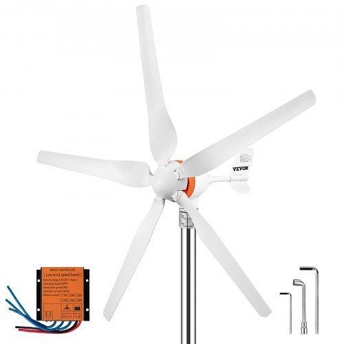 VEVOR Wind Turbine Generator, 12V/AC Wind Turbine Kit, 500W Wind Power Generator, YFLFDJDKZQS7-8EYLV0