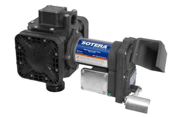 Sotera 24V DC EXP 13GPM Heavy-Duty Lubricant Transfer Pump-n-Go, 90° Inlet, Pump only, FR205B