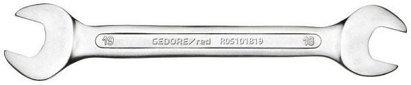 GEDORE red Double open-end spanner, SW 6+7 mm, Metric, Spanner, Open-end spanner, 122 mm long, R05100607, 3300930