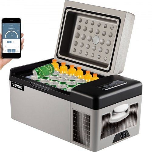 VEVOR 20L Portable Small Refrigerator Domestic Car Cooler Compact Freezer Fridge 220V, BXYSSCZBXSH-C2001V1