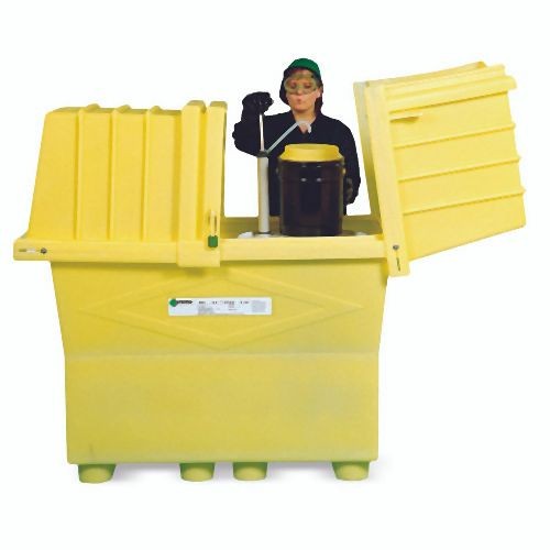 ENPAC Poly Safetypack XL Outdoor Drum Storage, Yellow, 2077-YE