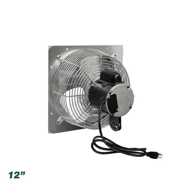 J&D Manufacturing Shutter Fan, 12" 115/230V 1/10 HP, VES12
