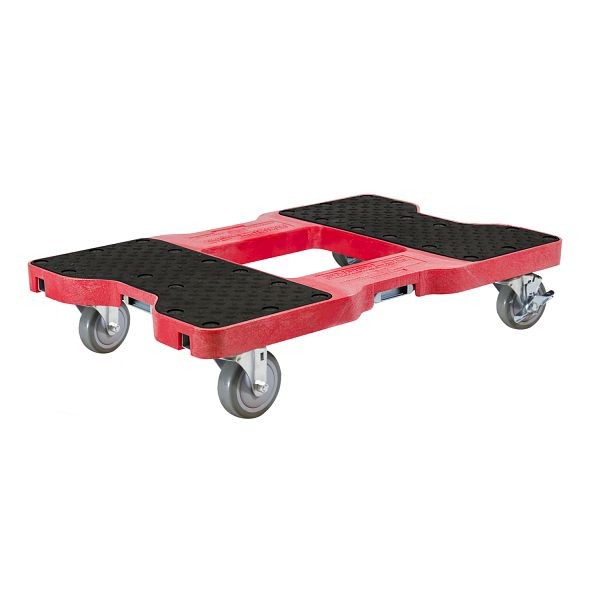 SNAP-LOC 1500 lb Industrial Strength E-Track Dolly Red, SL1500D4R