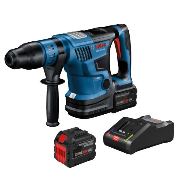 Bosch PROFACTOR 18V Hitman Connected-Ready SDS-max® 1-9/16 Inches Rotary Hammer Kit with (2) CORE18V 12.0 Ah PROFACTOR Exclusive Batteries, 0611915018