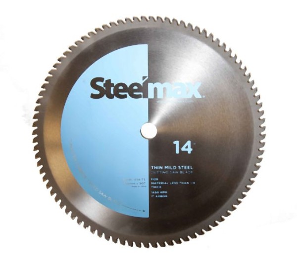 Steelmax 14" Tungsten Carbide Tipped Metal Cutting Saw Blade for Thin Mild Steel, SM-BL-014-TS
