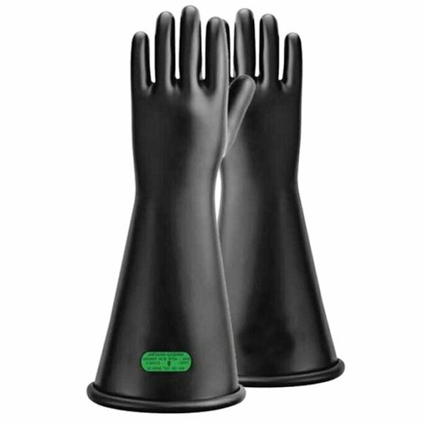 OEL CLASS 3 (26,500 Volts) Rubber Gloves, Length: 16", Sizes: 8, Color: Black, IRG316B8