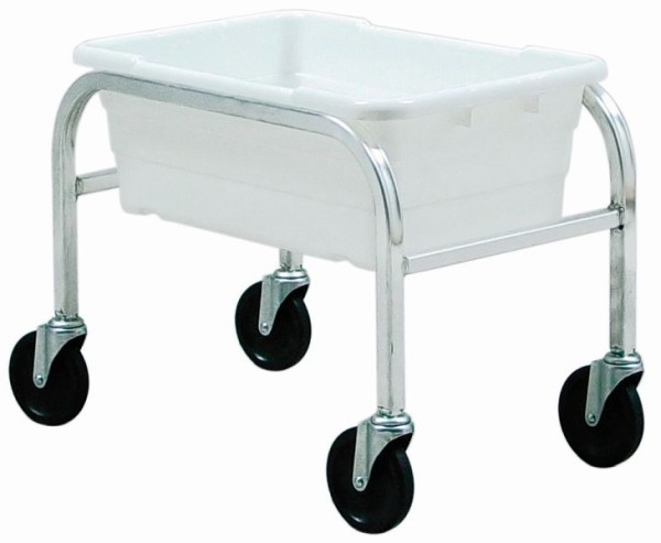 Quantum Storage Systems Tub Rack, mobile, 60 lb. weight capacity per bin, end loading, holds (1) TUB2516-8 white tubs (included), TR1-2516-8WT