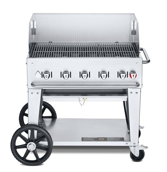 Crown Verity 36" Mobile Grill, Propane with 1-36” Windguard, CV-MCB-36WGP