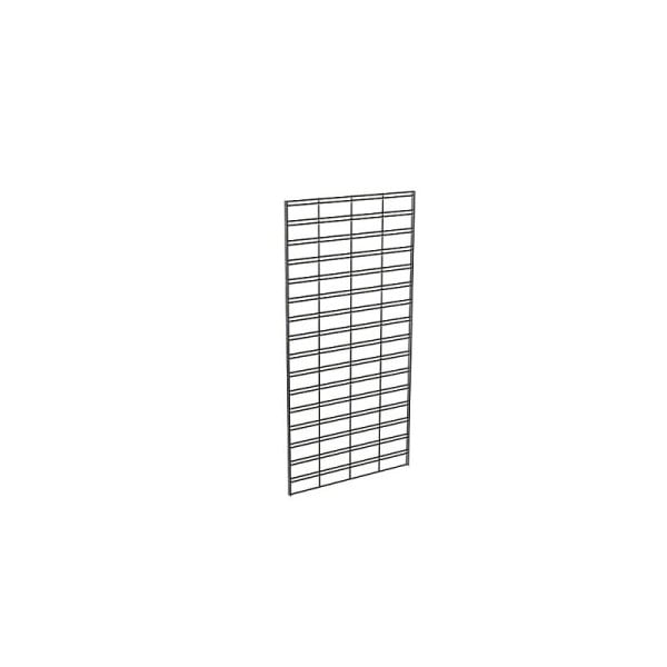 Econoco Slatgrid Panel 2'W x 4'H, Quantity: 3 pieces, Black, P3STG24B
