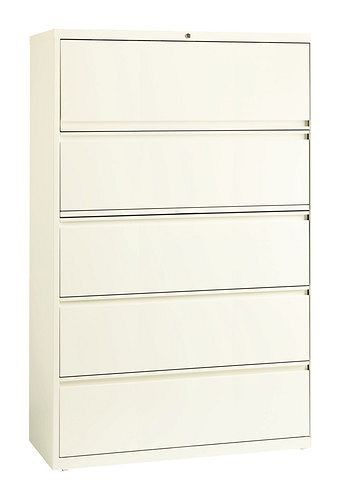Hirsh 42" Wide Five Drawer Lateral File - Cloud, 20665