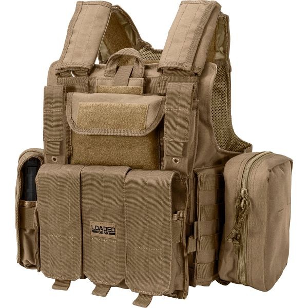 Barska Loaded Gear VX-300 Tactical Vest, Dark Earth, BI12308