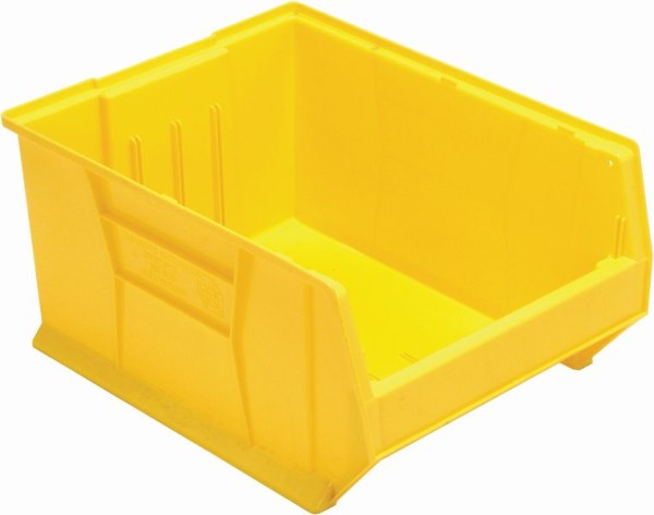 Quantum Storage Systems Hulk 24" Container, 23-7/8"L x 18-1/4"W x 12"H, stackable, polypropylene, yellow, QUS955YL