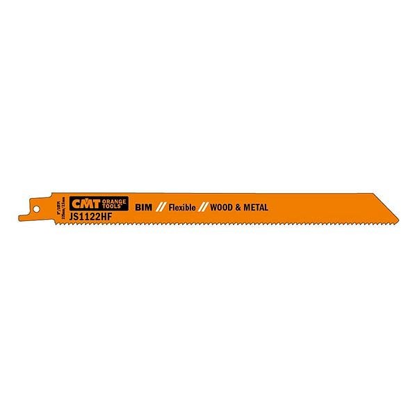CMT Orange Tools Recip Saw Blades for Wood/Metals (BIM) 9"x10TPI, 20 Pieces, JS1122HF-20