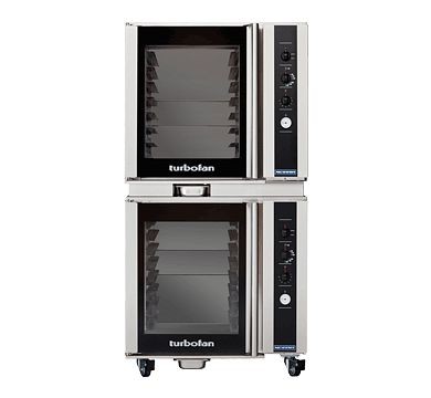 Moffat Turbofan P85M8/2 - Double Stacked - Full Size 8 Tray Manual / Electric Proofer / Holding Cabinet on a Stainless Steel Base Stand, P85M8/2
