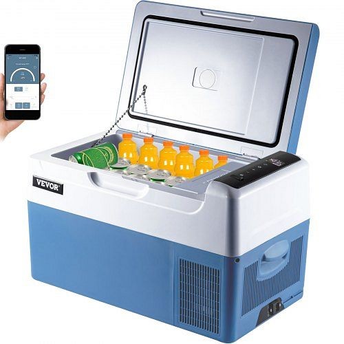 VEVOR 12v Car Freezer Mini Car Refrigerator 23Qt Portable Refrigerator Camping, BX-YSSCZBXSH-C221V1