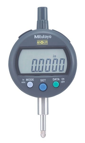 Mitutoyo Digimatic Indicator, ID-C ABSOLUTE Digimatic Indicator, I/m .5 In, .0005 In, 3/8, Flat Back, 543-402B